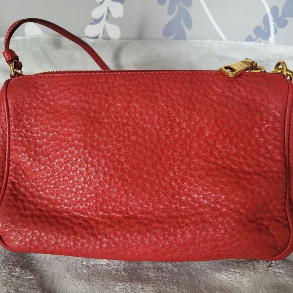 PRADA Red Vit.Daino Leather Bag - Picture 6 of 7